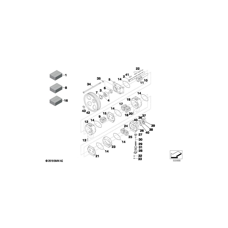 Genuine BMW 11412195470 Oil Pump Gearwheel B=30/SCHIEBE (Inc. E36 320i)