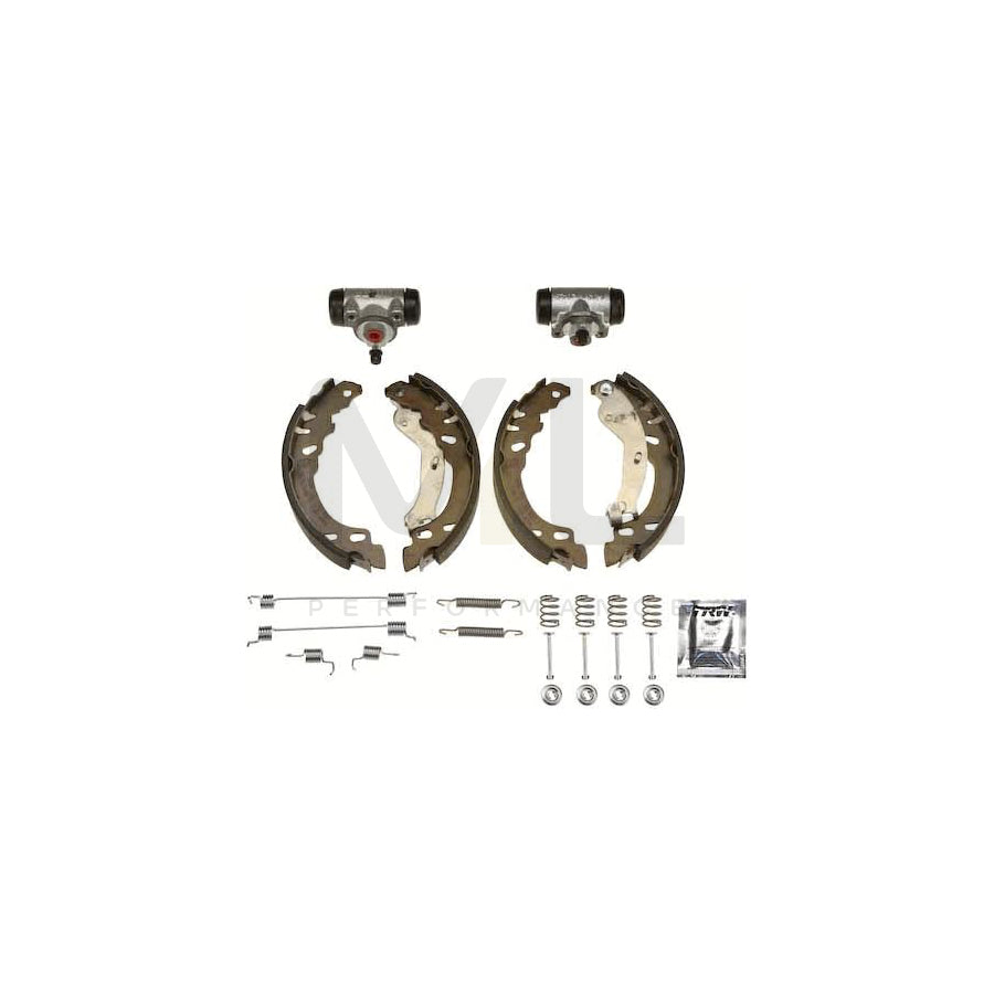 TRW Brake Kit BK1768 Brake Shoe Set for FIAT Panda II Hatchback (169) with wheel brake cylinder