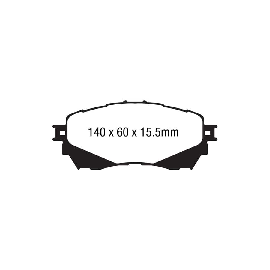 EBC PD11KF1306 Mazda 6 Greenstuff Front Brake Pad & GD Disc Kit - Akebono/TRW Caliper 2 | ML Performance UK Car Parts