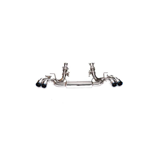 Armytrix CZ6C8-QS38B Valvetronic Exhaust System Chevrolet Corvette C8 Stingray 2020+ with Quad Blue Coated 4"