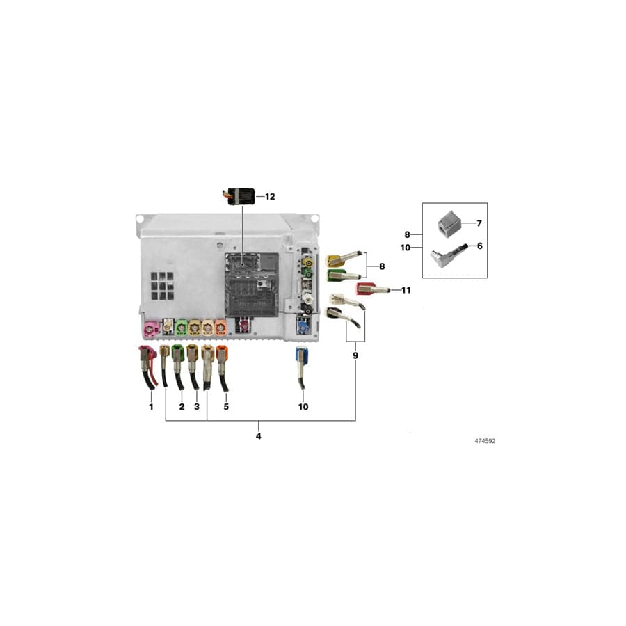 Genuine BMW 61119338207 F15 M Rep.Module Tv Module (Inc. X5)