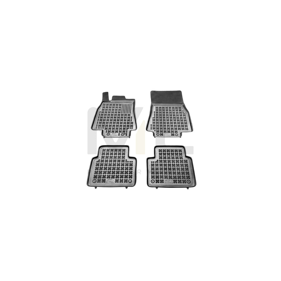 REZAW PLAST Tailored 201705 Floor mat set suitable for MERCEDES-BENZ B-Class (W245) Elastomer, Front and Rear, Quantity: 4, Black