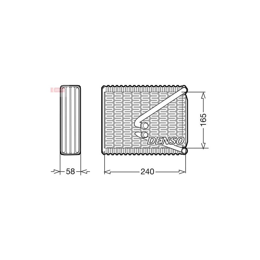 DENSO DEV09017 Air Conditioning Evaporator