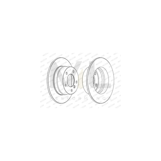 Ferodo Premier Coat+ Disc DDF1361C Brake Disc for BMW 3 Compact (E36) Solid, Coated, Without Bolts/Screws  - Pair
