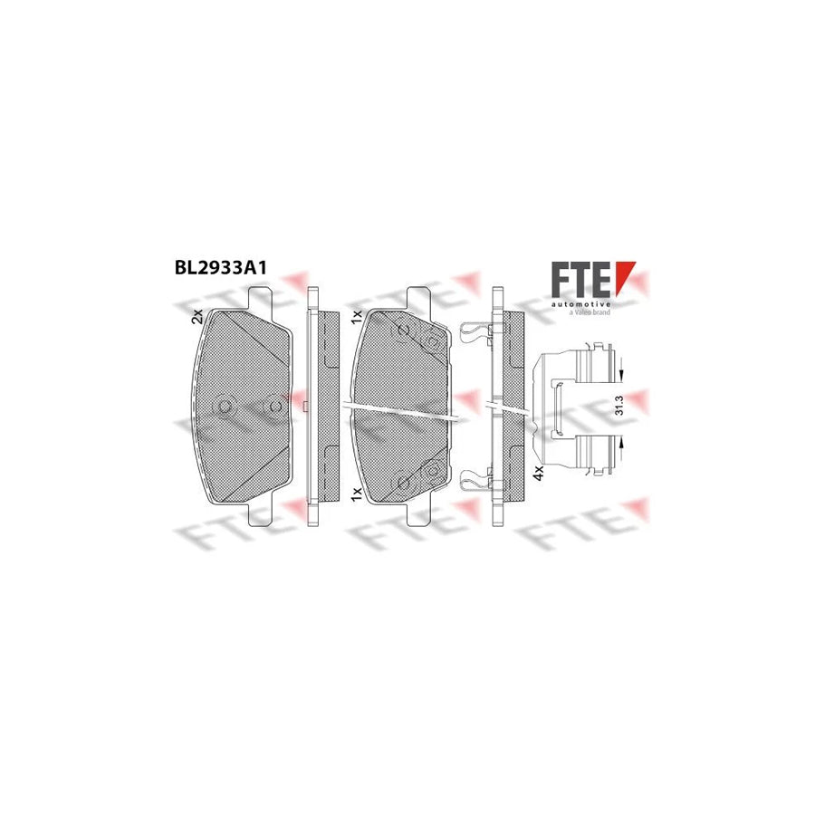 FTE 9011177 Brake Pad Set