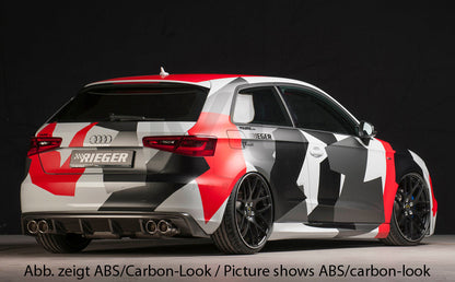 Rieger 00056787 Audi 8V A3 Rear Diffuser 6 | ML Performance UK Car Parts