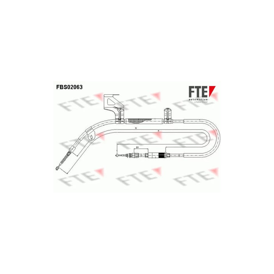 FTE 9250065 Hand Brake Cable for VW Passat