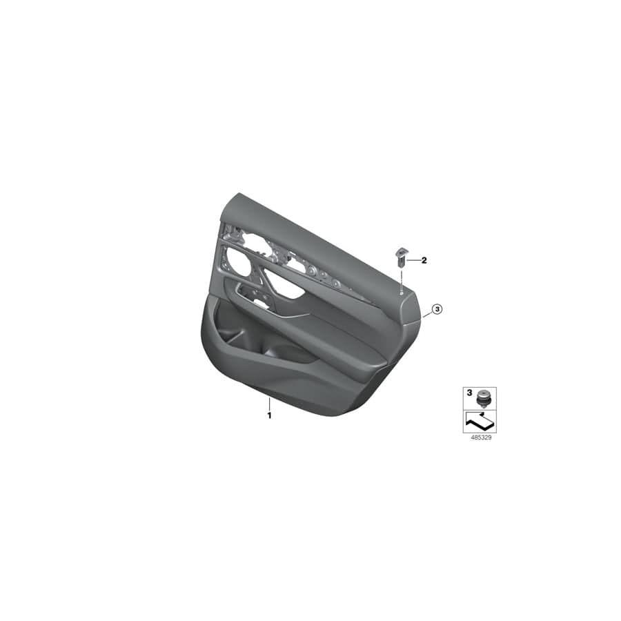 Genuine BMW 51429889930 G32 Door Trim Panel, Rear, Right CANBERRABEIGE (Inc. 630dX, 630i & 630d)