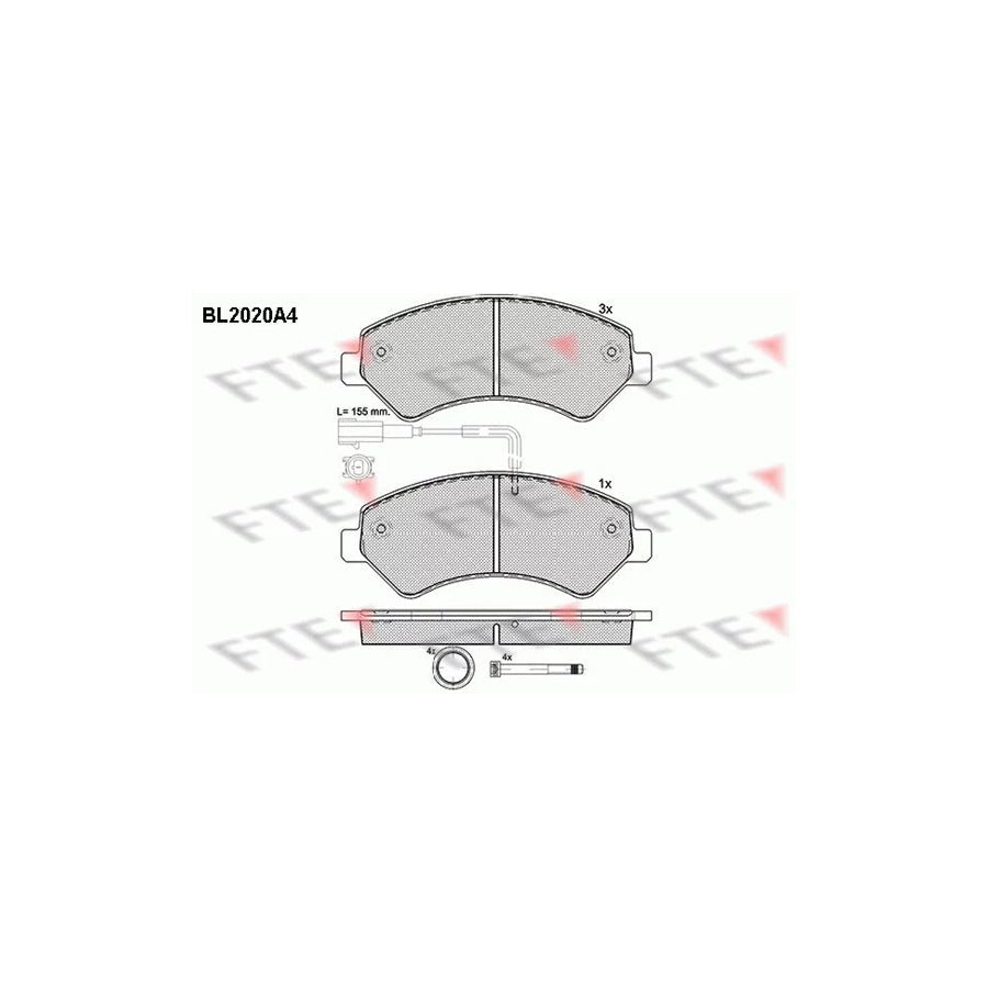 FTE 9010606 Brake Pad Set