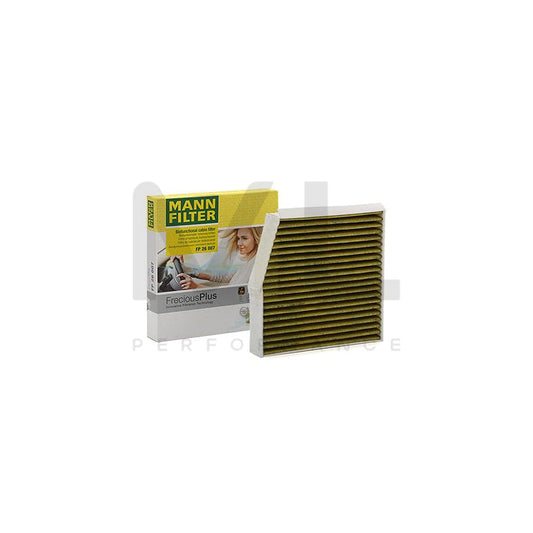 MANN-FILTER FP 26 007 Pollen filter Activated Carbon Filter, Activated Carbon Filter with polyphenol, Particulate filter (PM 2.5), with antibacterial action, with fungicidal effect, FreciousPlus