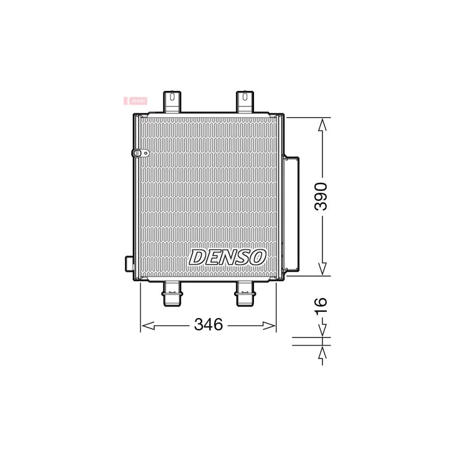 DENSO DCN35004 Air Conditioning Condenser for Daihatsu Cuore / Mira VII (L275, L276, L285)