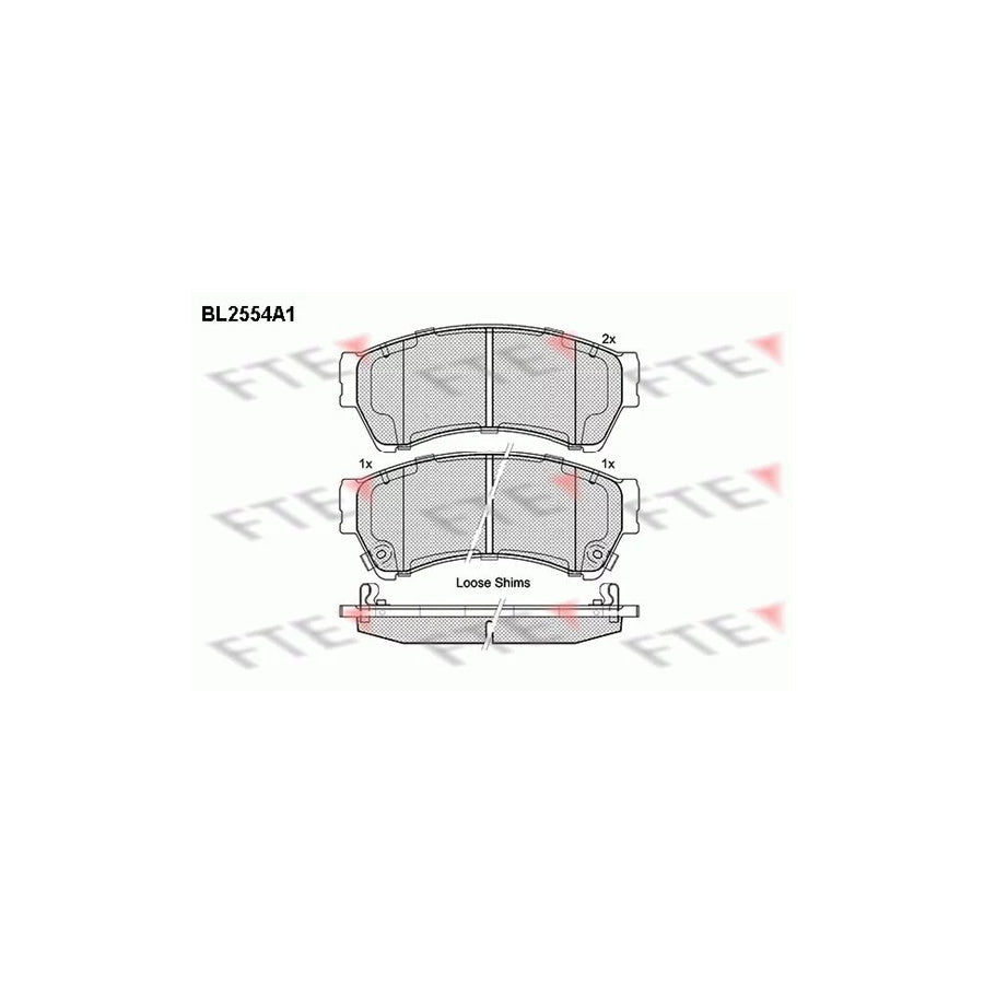 FTE Bl2554A1 Brake Pad Set