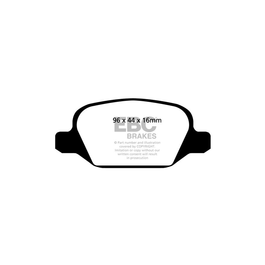 EBC PD13KR253 Lancia Lybra Yellowstuff Rear Brake Pad & GD Disc Kit - Girling/TRW Caliper 2 | ML Performance UK Car Parts