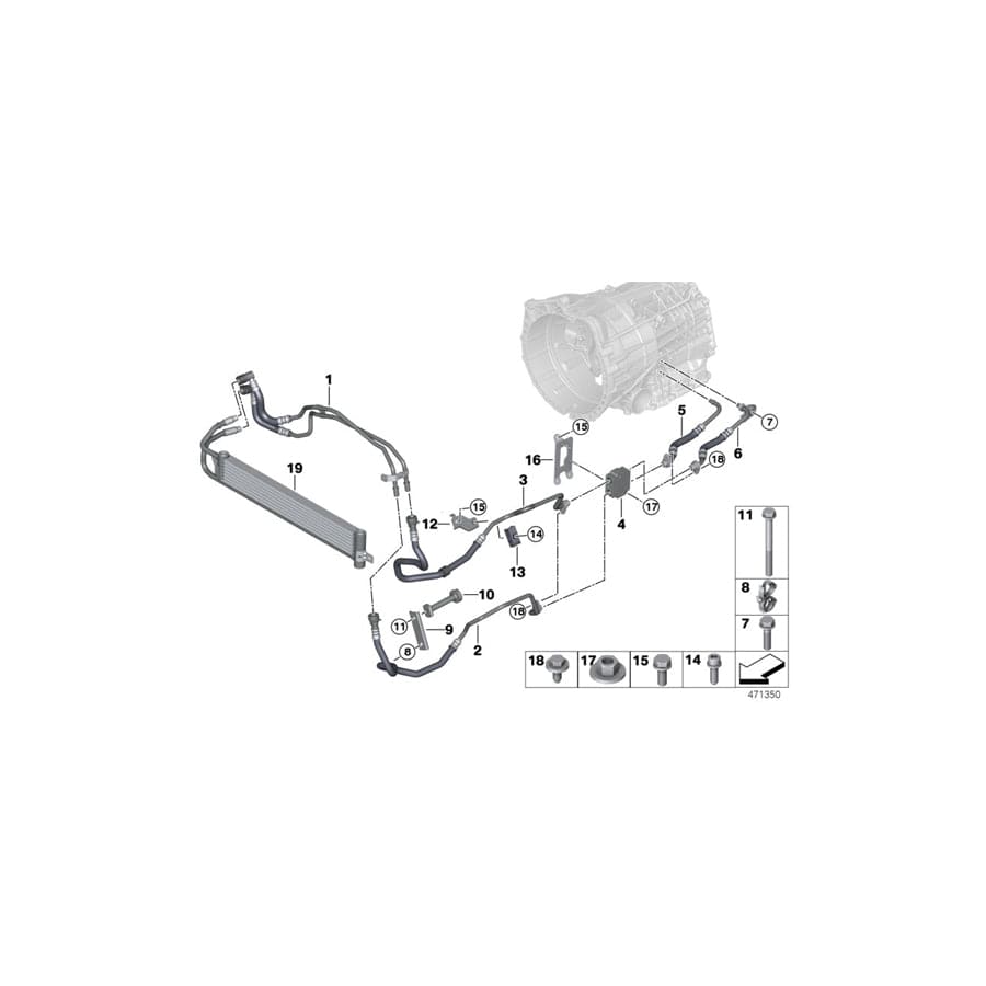 Genuine BMW 17227853589 F87 Spacer Pin (Inc. M2 & M235i Racing)