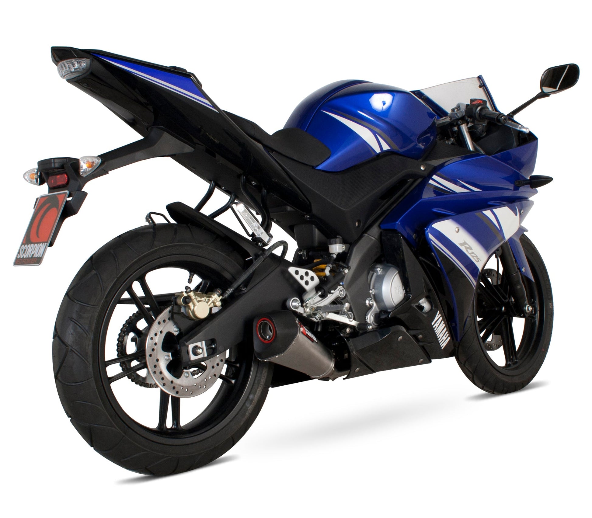 Scorpion RYA90SYSSEO Yamaha YZF-R125 Serket Taper Full System - Brushed Stainless Steel Sleeve | ML Performance UK UK