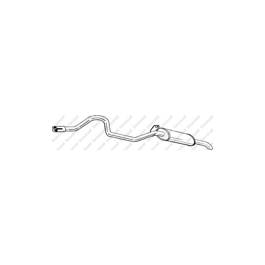 Bosal 286-827 Rear Silencer for Land Rover Range Rover I