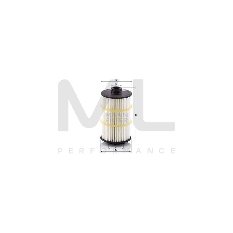 MANN-FILTER HU 7024 z Oil Filter with seal, Filter Insert