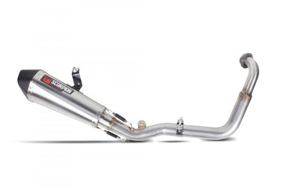 Scorpion RYA97SYSSEO Yamaha MT-125 Serket Taper Full System - Brushed Stainless Steel Sleeve | ML Performance UK UK