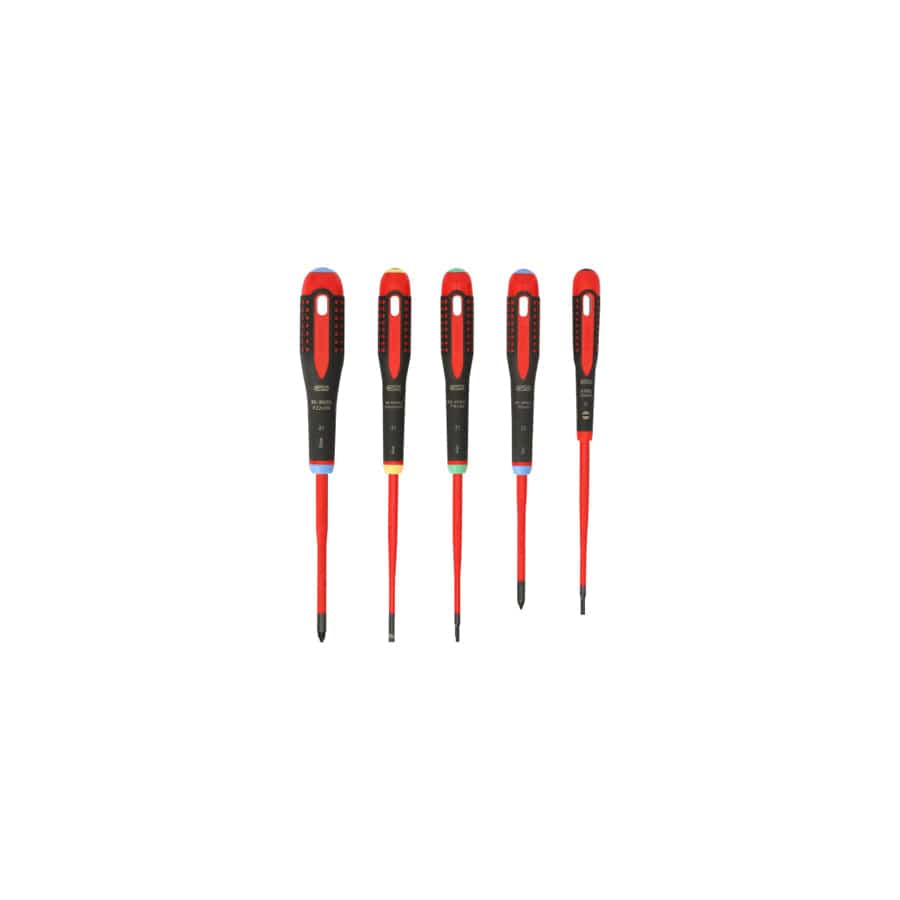 Bahco BAH9872SL BE-9872SL ERGO VDE Insulated Screwdriver Set, 5 Piece