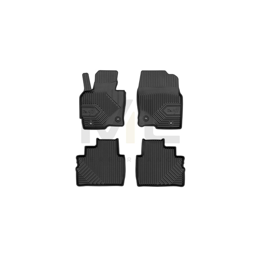 FROGUM Tailored, No.77 77425255 Floor mat set for MAZDA CX-5 I (KE, GH) Elastomer, Front and Rear, Quantity: 4, Black, (LHD)