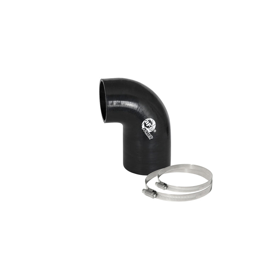 aFe 59-00058 (3 IN ID to 2-1/2 IN ID x 90 Deg.) Elbow Reducing Coupler - Black Replacement Coupling Kit