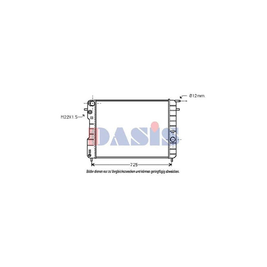 AKS Dasis 150044N Engine Radiator for Opel Omega