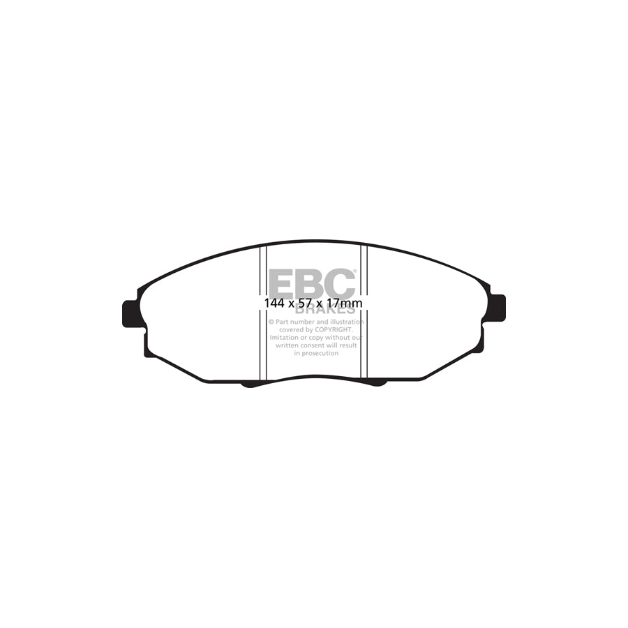EBC PD01KF284 Chevrolet Epica Greenstuff Front Brake Pad & Plain Disc Kit  2 | ML Performance UK Car Parts