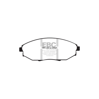 EBC PD01KF284 Chevrolet Epica Greenstuff Front Brake Pad & Plain Disc Kit  2 | ML Performance UK Car Parts