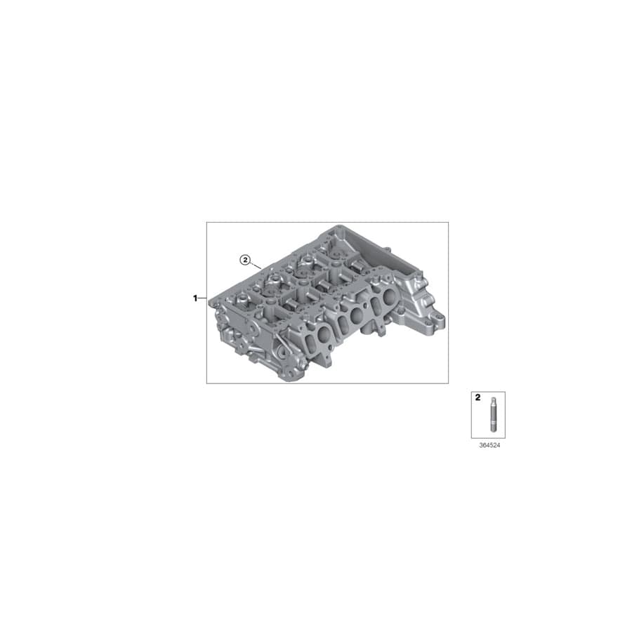 Genuine BMW 11128511211 F56 F46 F55 Cylinder Head (Inc. One D, Cooper D & 214d)