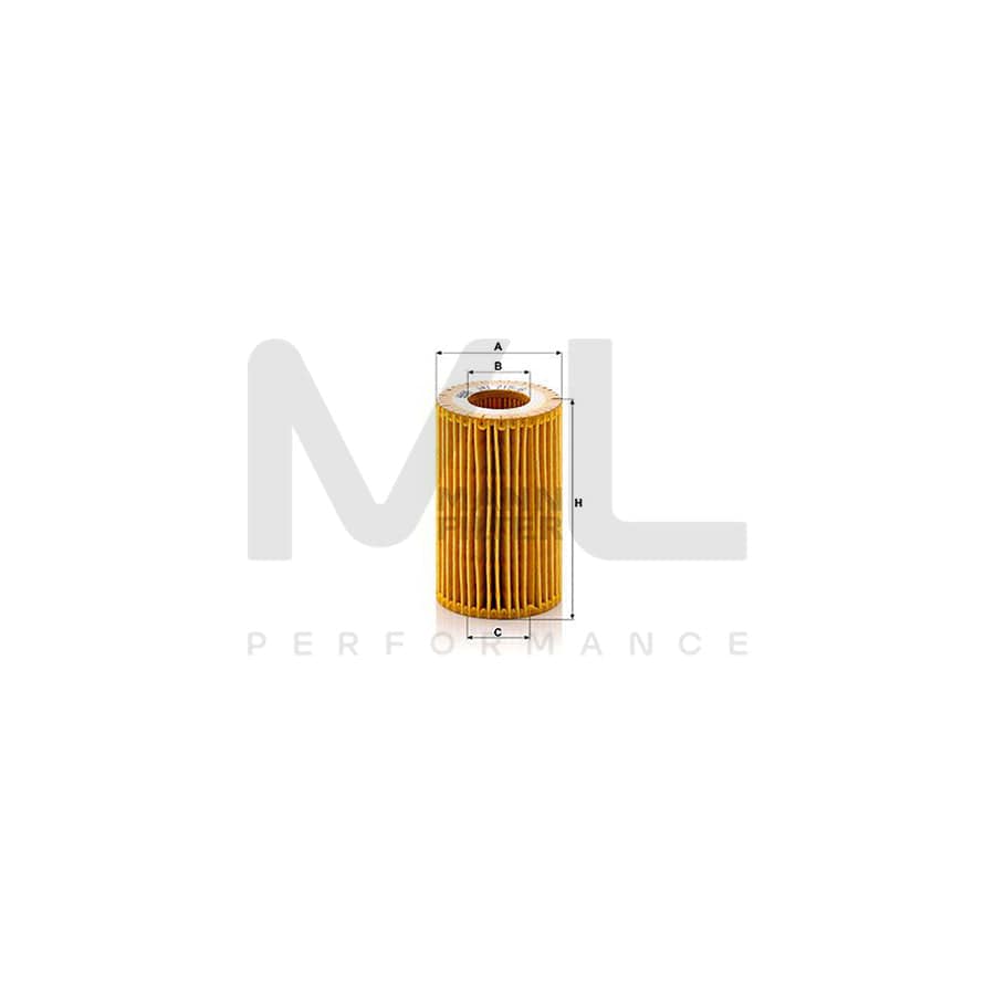 MANN-FILTER HU 715/6 x Oil Filter suitable for MERCEDES-BENZ SLK (R171) with seal, Filter Insert