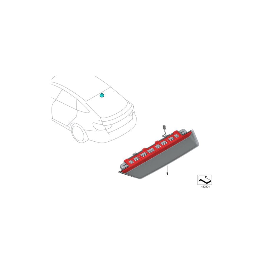 Genuine BMW 63257404557 G32 Third Stoplamp (Inc. 630i, 640iX & 620dX)