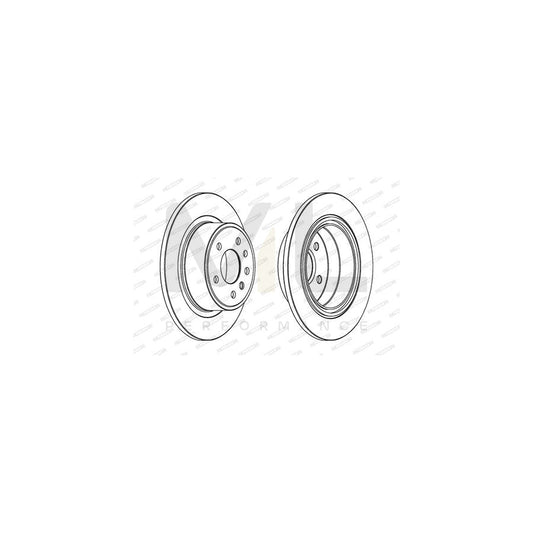 Ferodo Premier Coat+ Disc DDF698C Brake Disc Solid, Coated, Without Bolts/Screws  - Pair
