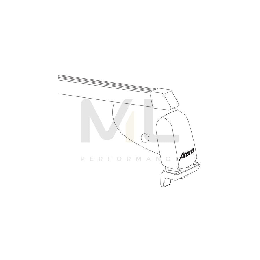Atera Signo 044175 Roof bars for cars without rails, 122 cm, 100 kg, Steel