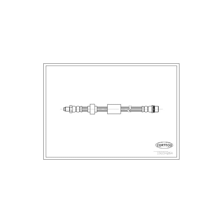 Corteco 19034264 Brake Hose for Renault Kangoo