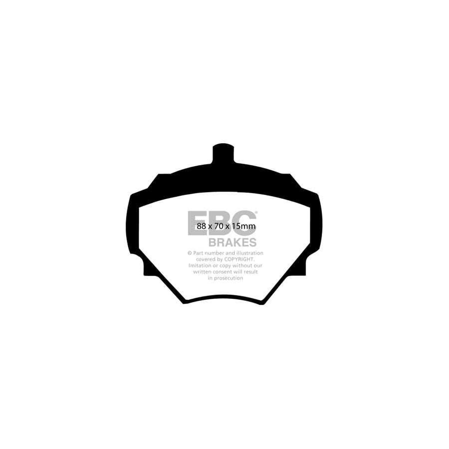 EBC PD13KR256 Land Rover Defender 90 Yellowstuff Rear Brake Pad & GD Disc Kit - Lockheed Caliper 2 | ML Performance UK Car Parts