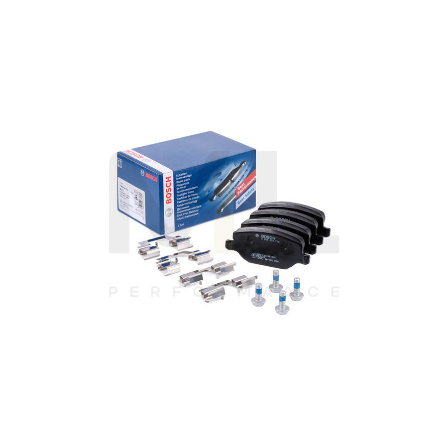 Bosch 0986424775 Brake Pad Set With Bolts/Screws, With Accessories, With Spring