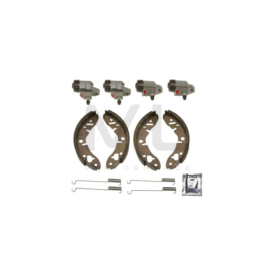 TRW Brake Kit BK1851 Brake Shoe Set for AUSTIN MINI with wheel brake cylinder