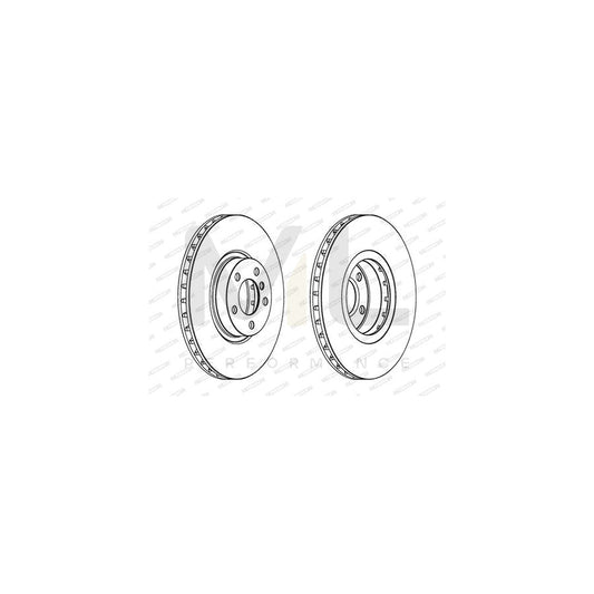 Ferodo Premier Coat+ Disc DDF1713C-1 Brake Disc Vented, Coated, Without Bolts/Screws  - Pair