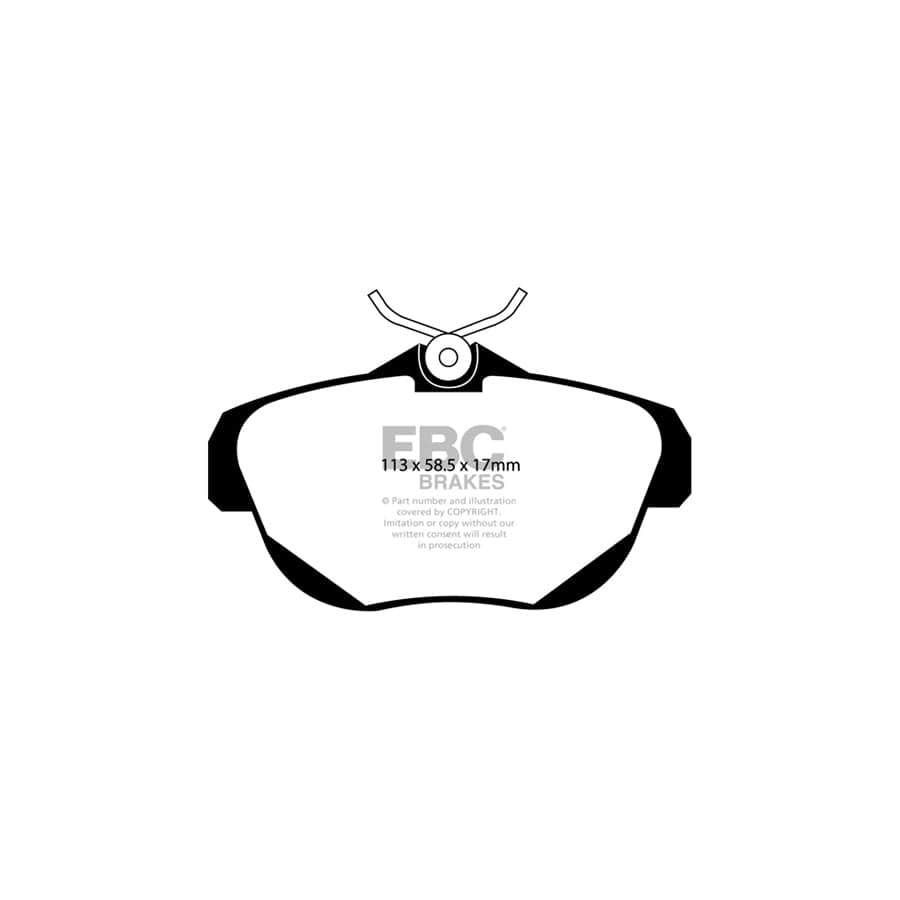 EBC PDKR242 Citroen Fiat Peugeot Toyota Ultimax Rear Brake Pad & Plain Disc Kit 2 | ML Performance UK Car Parts