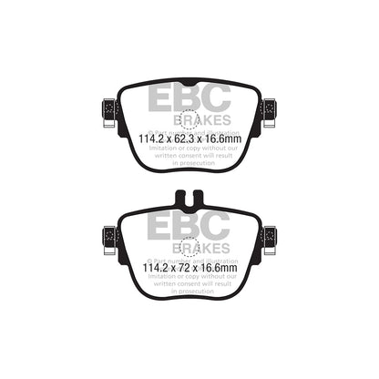 EBC PDKR1149 Mercedes-Benz W/S213 A/C238 Ultimax Rear Brake Pad & Plain Disc Kit 2 | ML Performance UK Car Parts