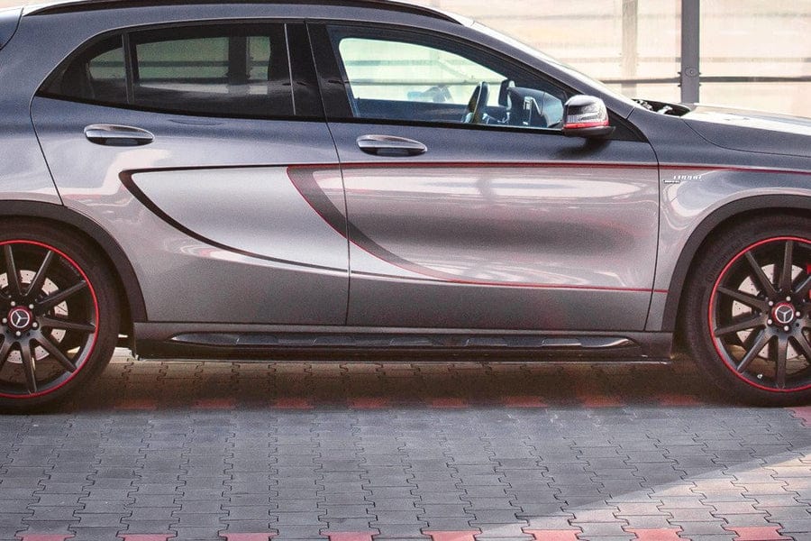 Maxton Design ME-GLA-156-AMG-SD1T Side Skirts Diffusers Mercedes Benz GLA 45 AMG X156 (Pre-Facelift) | ML Performance UK Car Parts