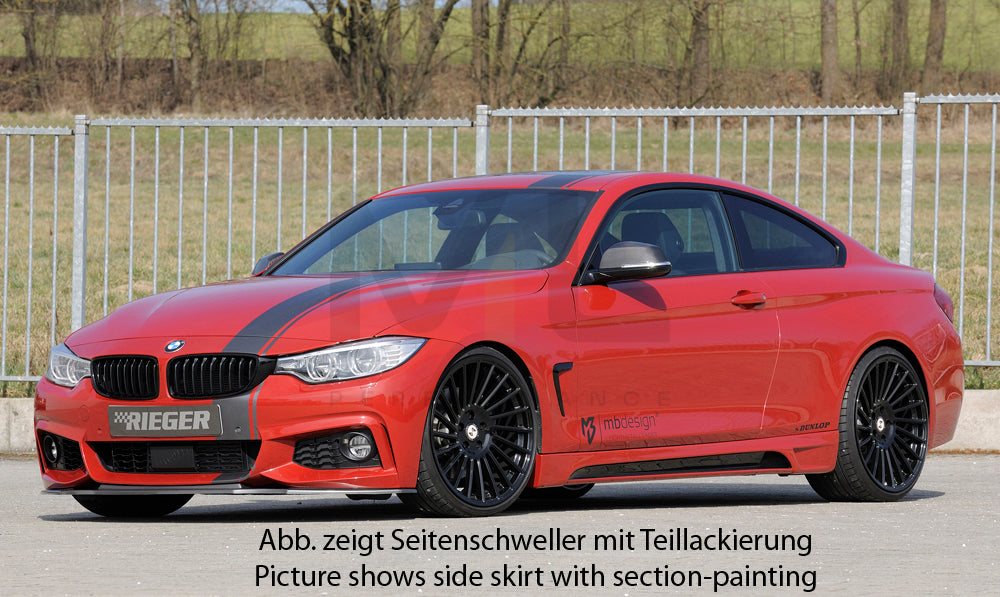Rieger 00099244 BMW 4 Series F32 F33 Side Skirt 4 | ML Performance UK Car Parts