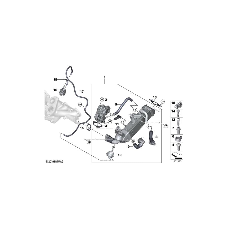 Genuine BMW 11718576804 G30 G07 G16 Vacumm Box (Inc. 750dX, 740LdX & X5 30dX)