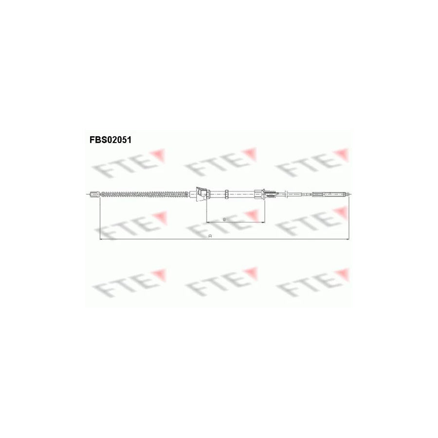 FTE 9250054 Hand Brake Cable
