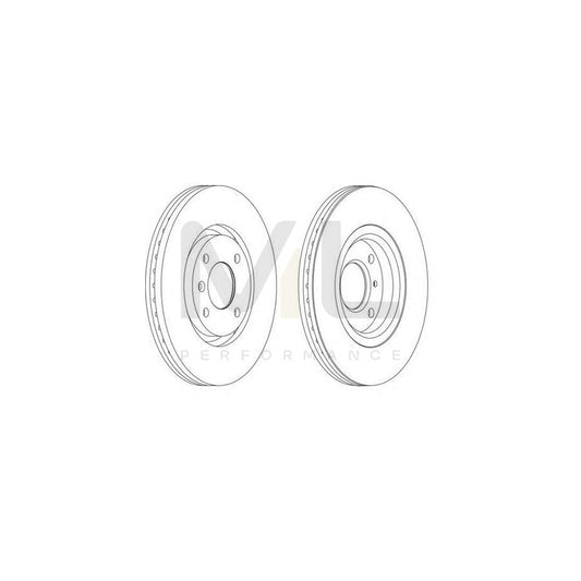 Ferodo DDF1152C-1 Brake Disc Vented, Coated  - Pair