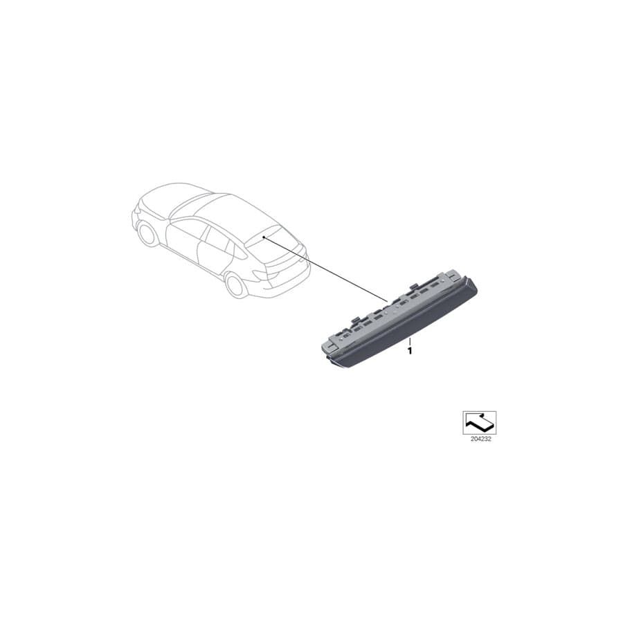 Genuine BMW 63257236012 F07 Third Stoplamp (Inc. 550iX 4.0, 550i & 530d 155kW)