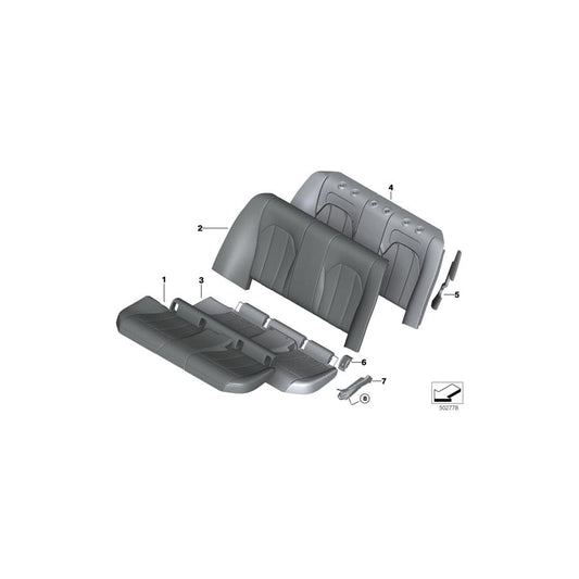 Genuine BMW 52207952103 G20 Acoustic Felt, Rear Left (Inc. 330dX, 320iX & 320i)