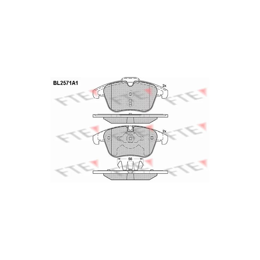 FTE Bl2571A1 Brake Pad Set