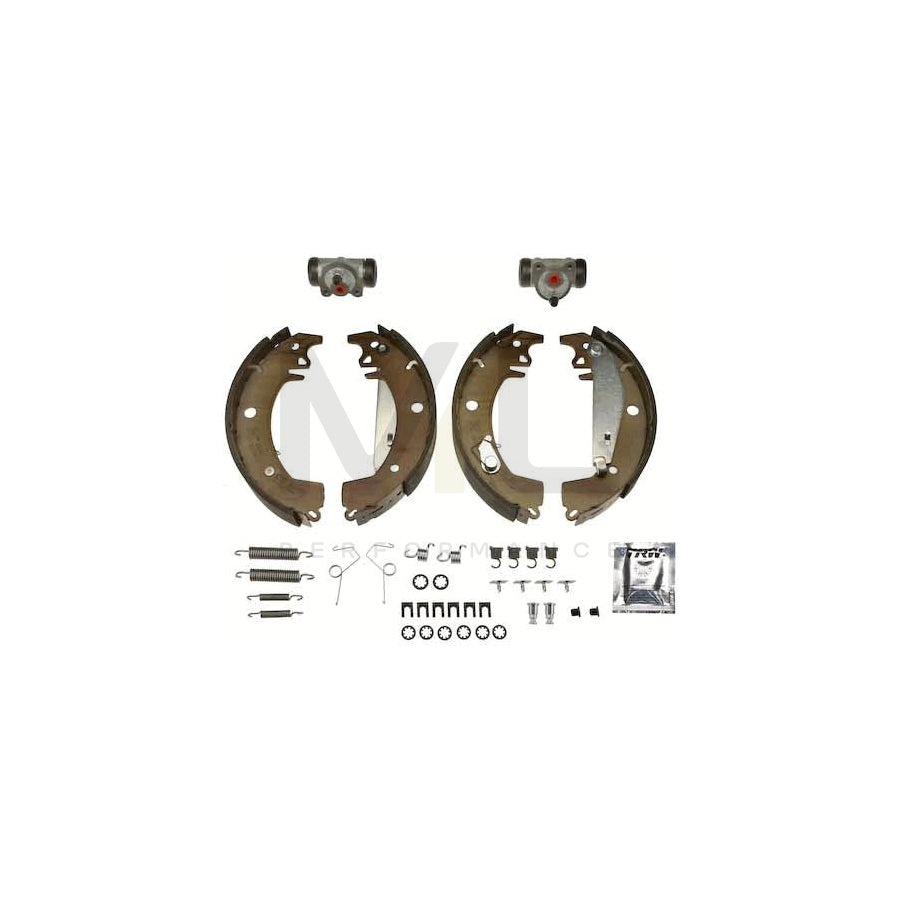 TRW Brake Kit BK1024 Brake Shoe Set for RENAULT TRAFIC with wheel brake cylinder