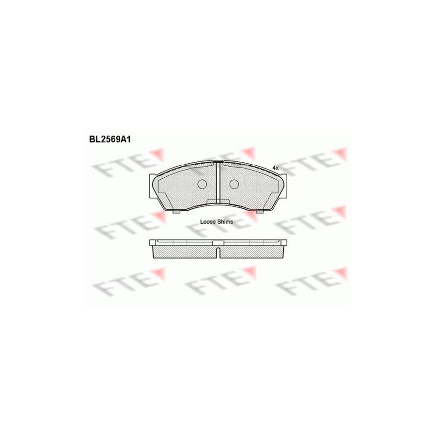 FTE Bl2569A1 Brake Pad Set